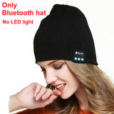 Gorro com Luz LED e Fones de Ouvido