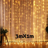 Cortina de LEDS de Natal 3m