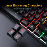 RGB gamer keyboard with mouse